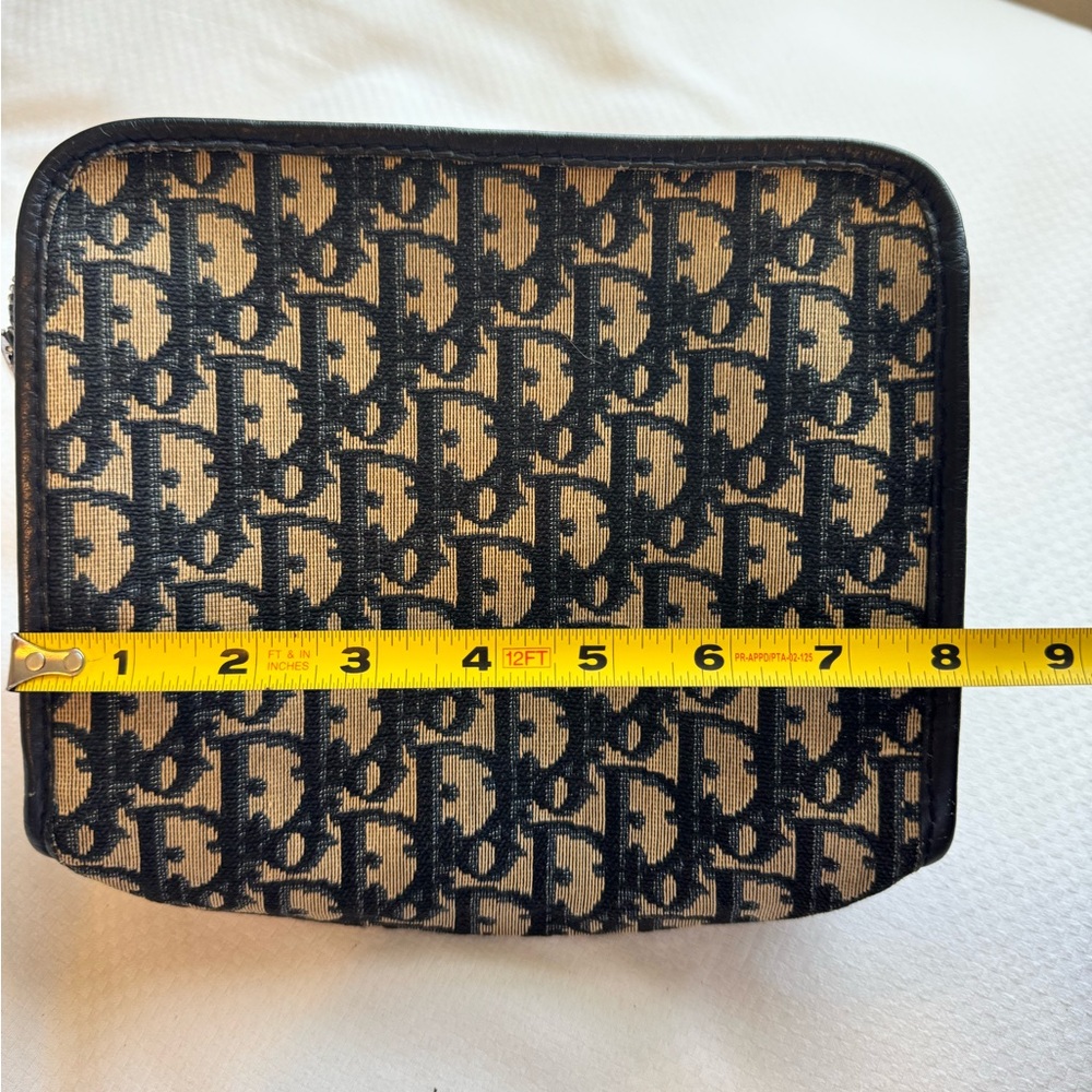 Dior Blue and Tan Clutch - Picture 2 of 16